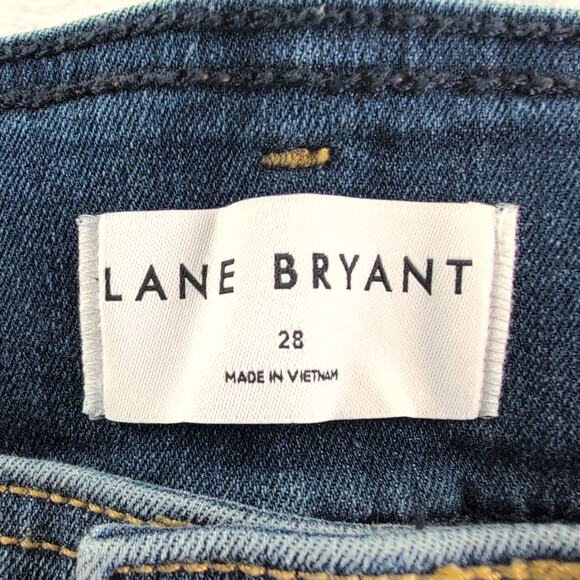 Lane Bryant Stretch Flare Jeans Women's Size 28 Medium Wash - Picture 3 of 10